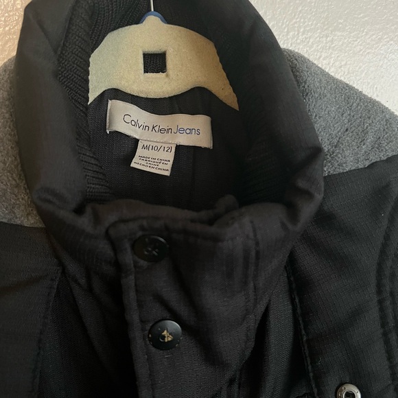 Calvin Klein Boys Resonsance Military Warm Hooded Jacket Size 10 / 12 - Picture 7 of 10